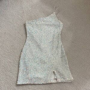 Crystal Doll Iridescent Sequin Dress